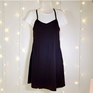 T-Shirt Dress Black and White